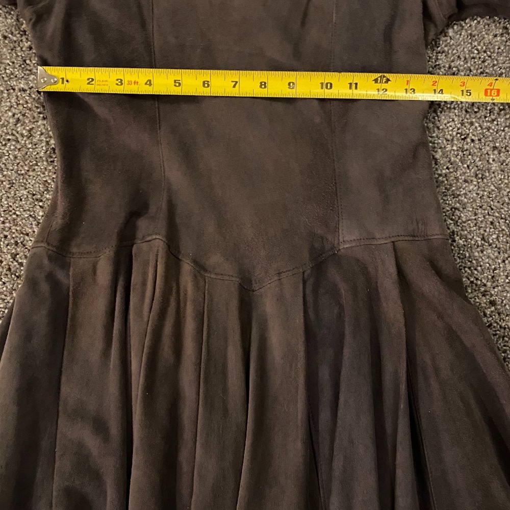 Grey Suede Dress - Picture 3 of 6